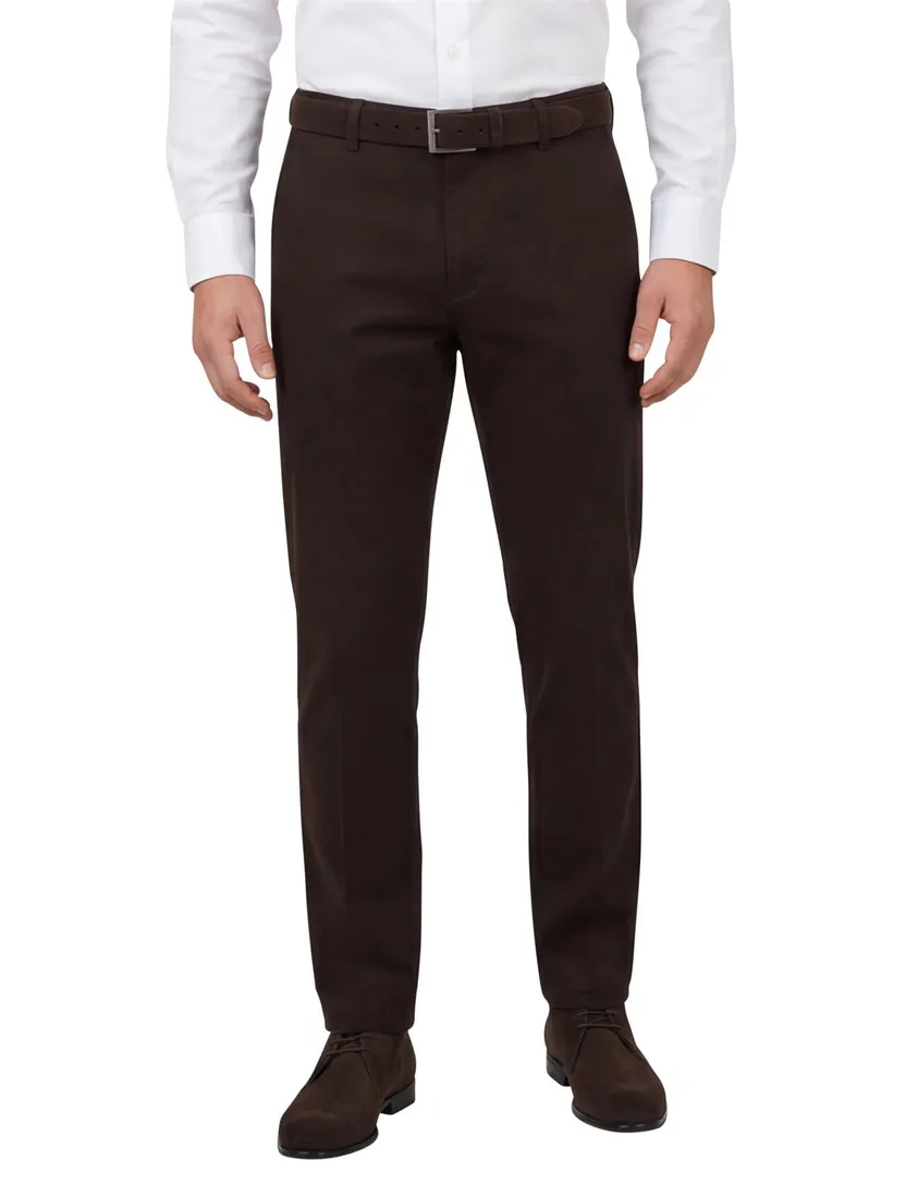 M.E.N.S. broek bruin winter katoen Madrid