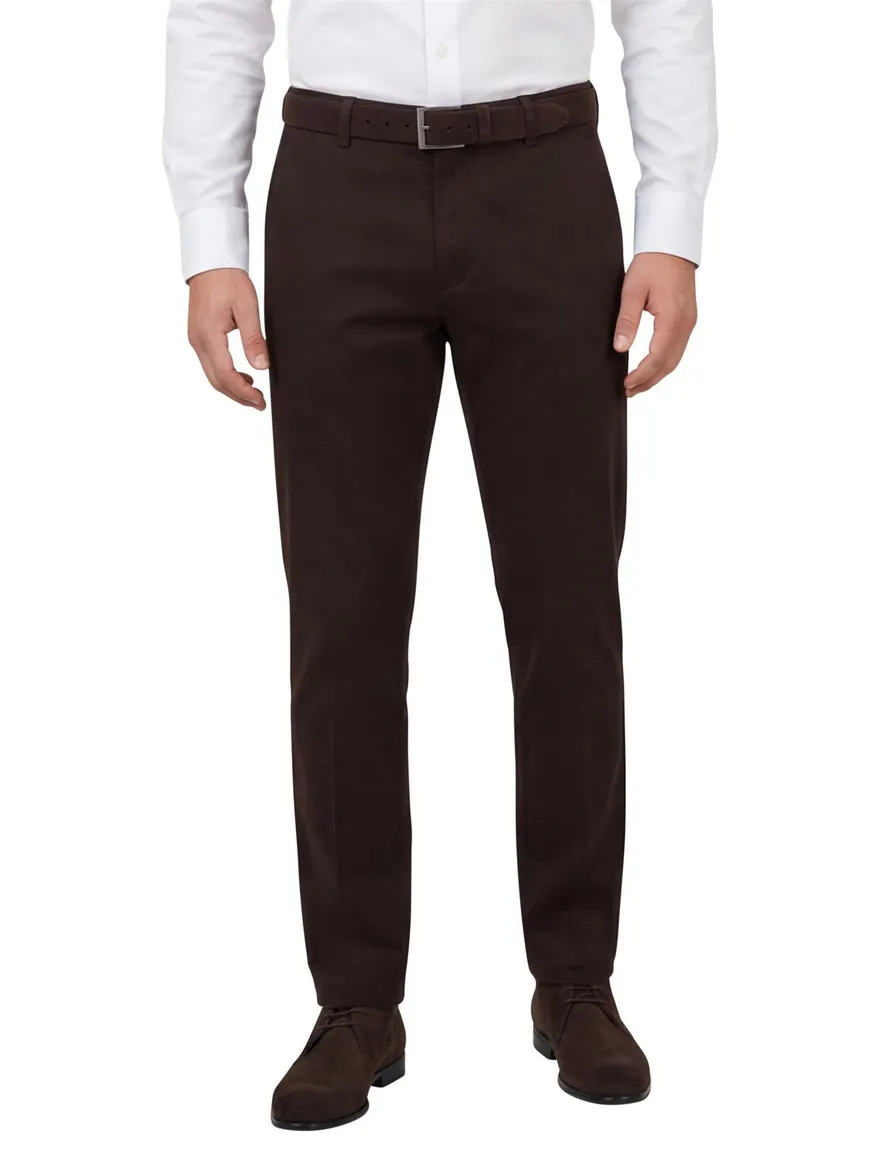 M.E.N.S. broek bruin winter katoen Madrid