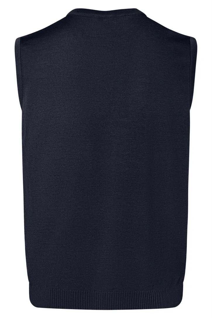 Maerz slipover navy merinowol v-hals