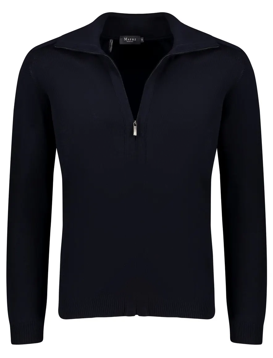 Maerz herenvest donkerblauw met rits