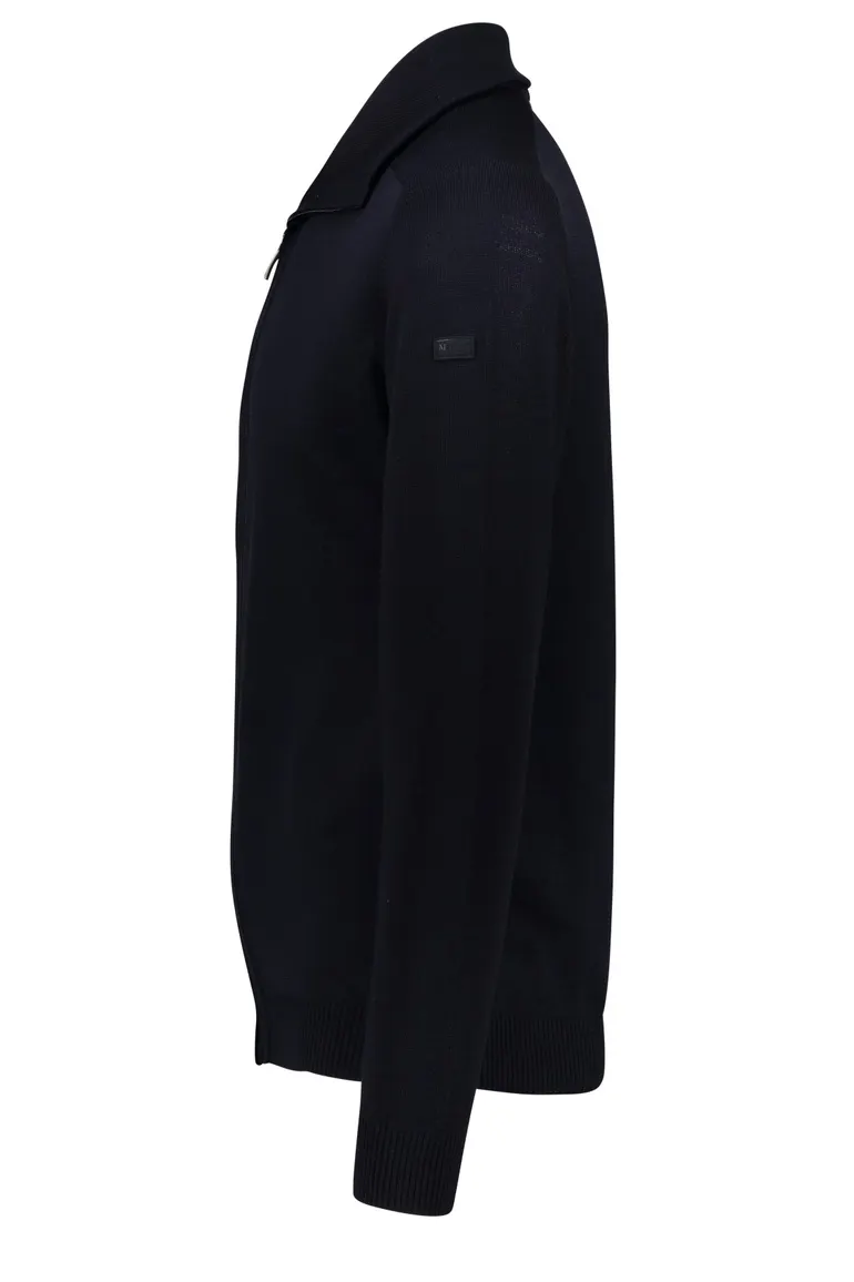 Maerz herenvest donkerblauw met rits