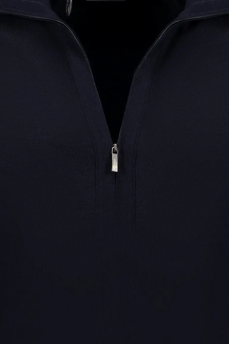 Maerz herenvest donkerblauw met rits