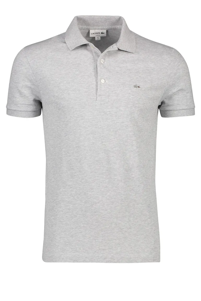 Poloshirt Lacoste grijs slim fit
