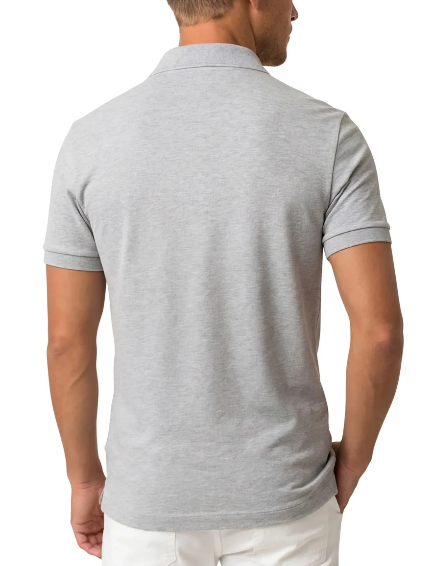 Poloshirt Lacoste grijs slim fit