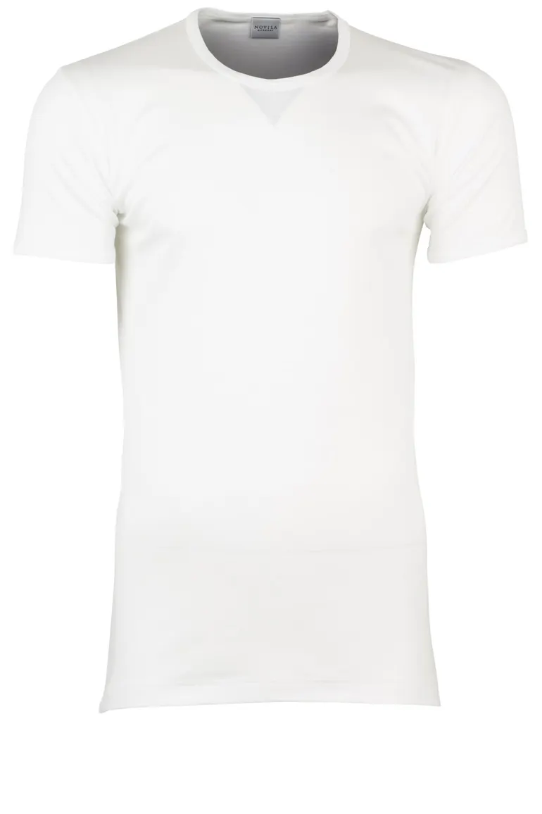 T-shirt wit Novila katoen