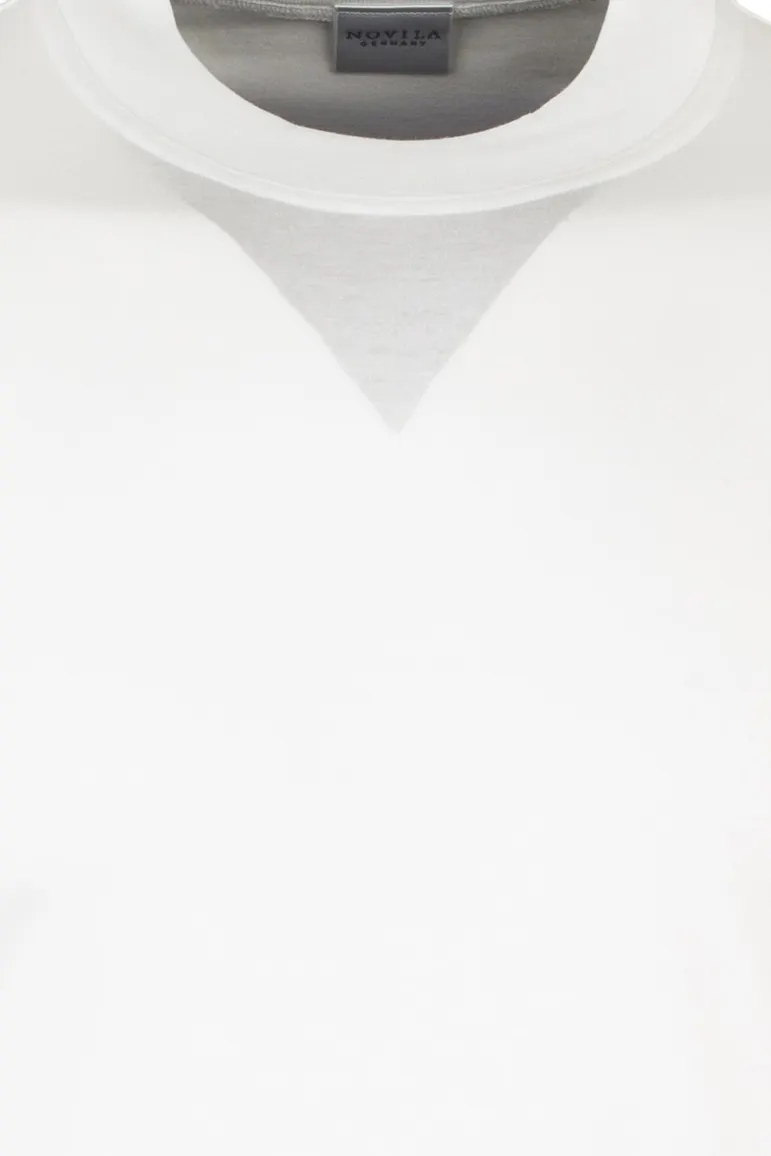 Novila t-shirt wit effen katoen