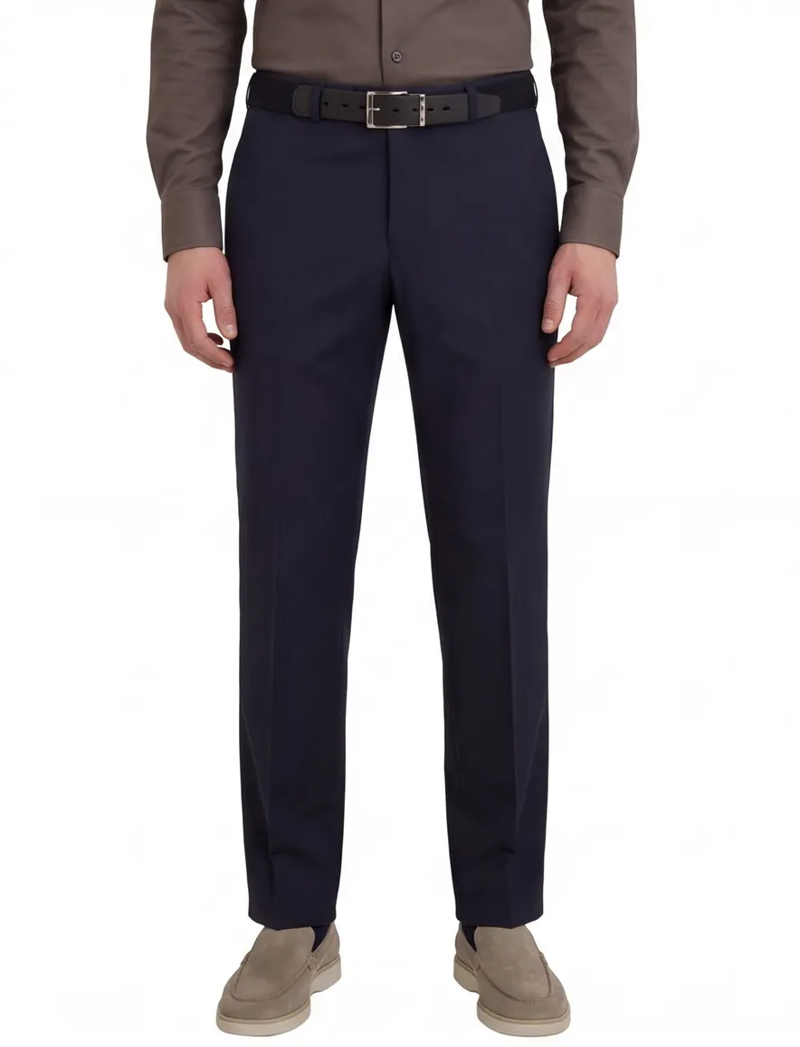 M.E.N.S. broek Madrid donkerblauw met riem