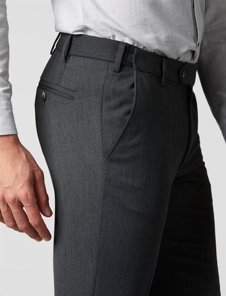 Meyer Oslo wollen pantalon grijs