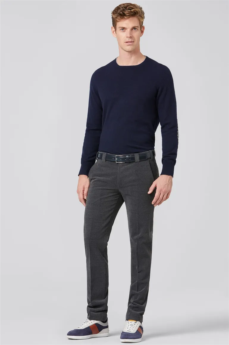 Meyer pantalon corduroy Roma donkergrijs wolcord