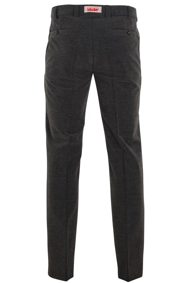 Meyer pantalon corduroy Roma donkergrijs wolcord
