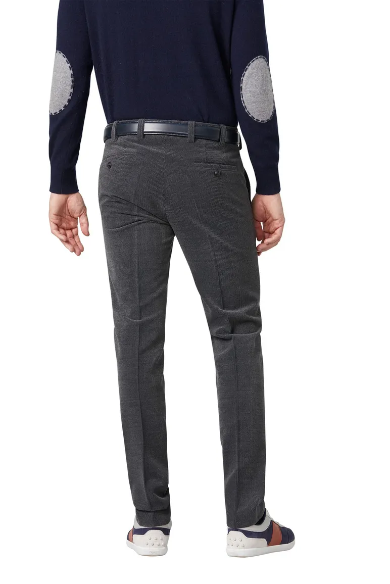 Meyer pantalon corduroy Roma donkergrijs wolcord