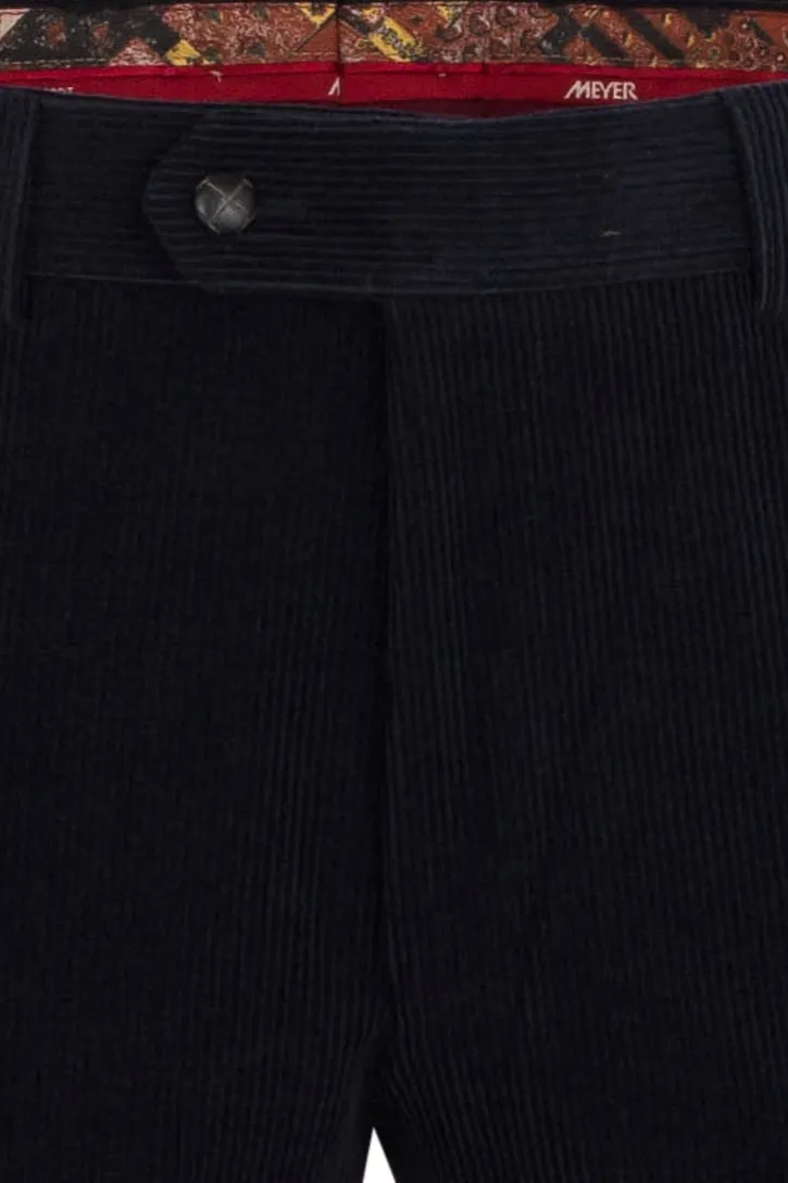 Meyer Roma broek corduroy donkerblauw wolcord