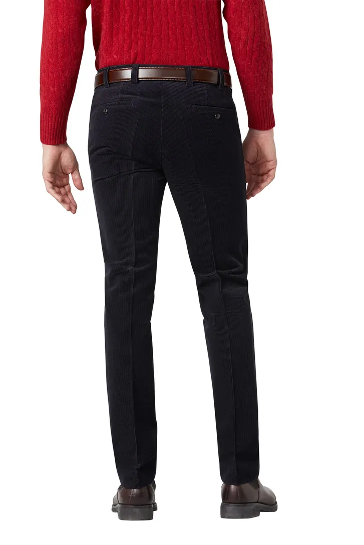 Meyer Roma broek corduroy donkerblauw wolcord