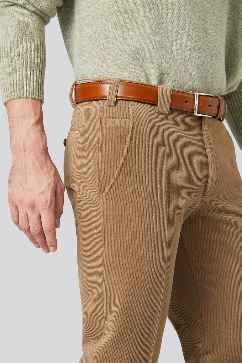 Meyer pantalon Roma beige wolcord