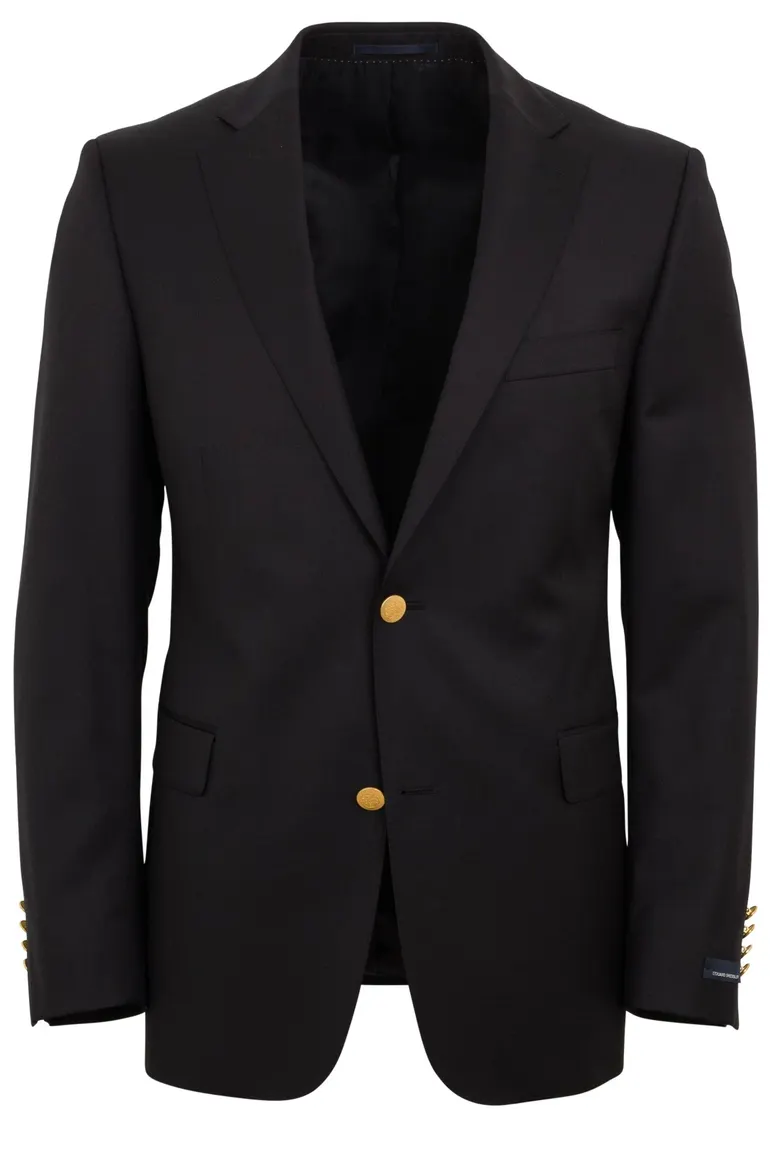 Dressler blazer donkerblauw effen wol normale fit