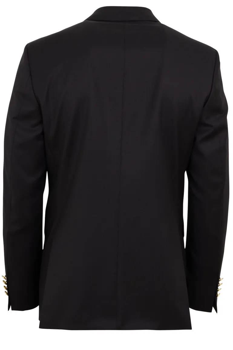 Dressler blazer donkerblauw effen wol normale fit