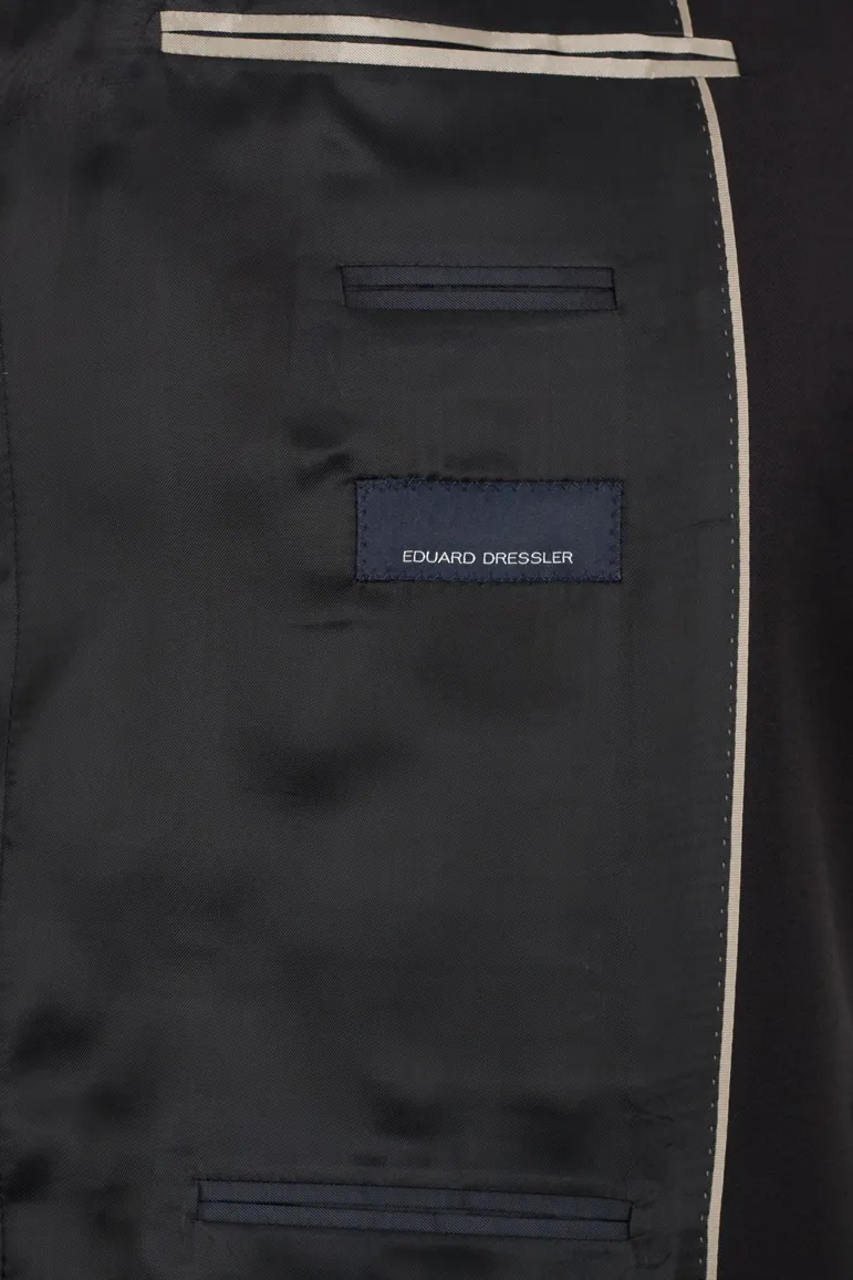 Dressler blazer donkerblauw effen wol normale fit