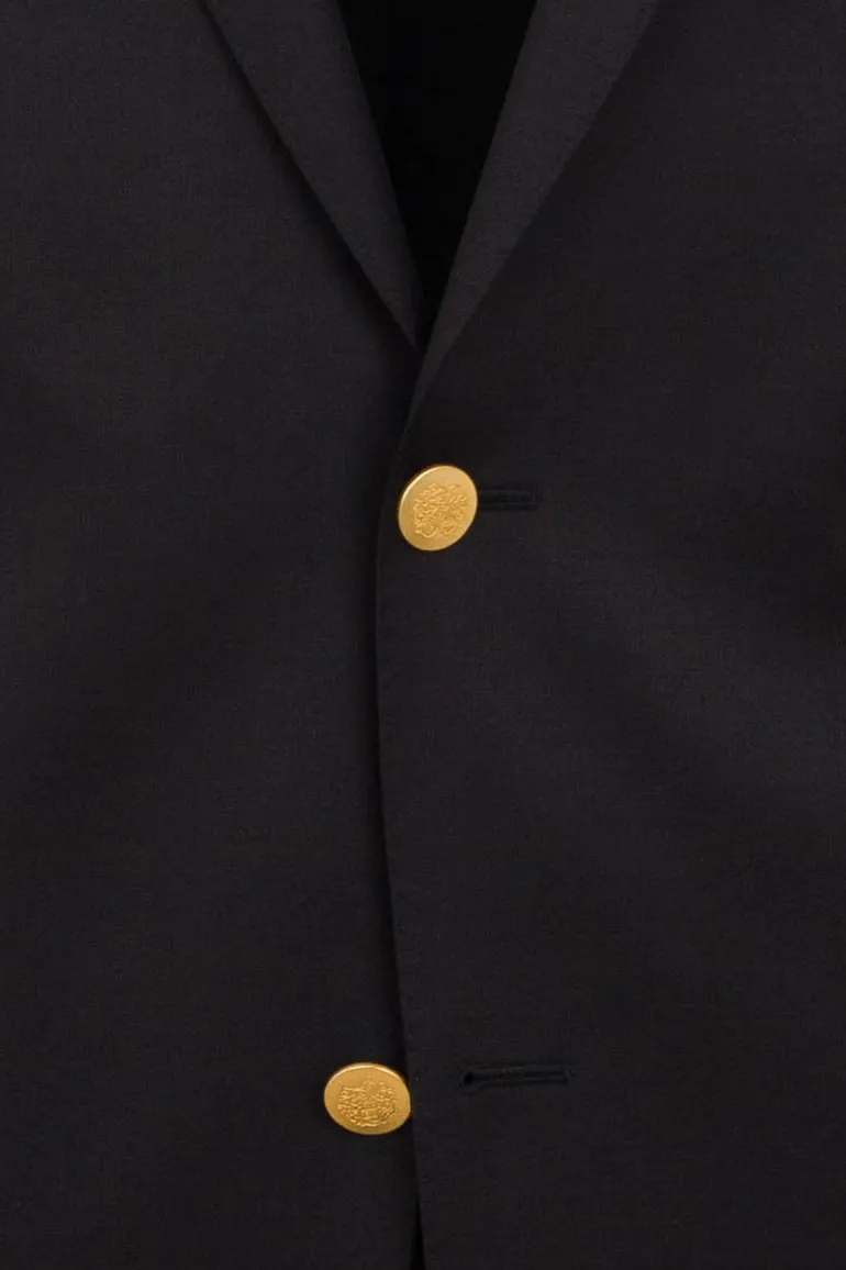Dressler blazer donkerblauw effen wol normale fit
