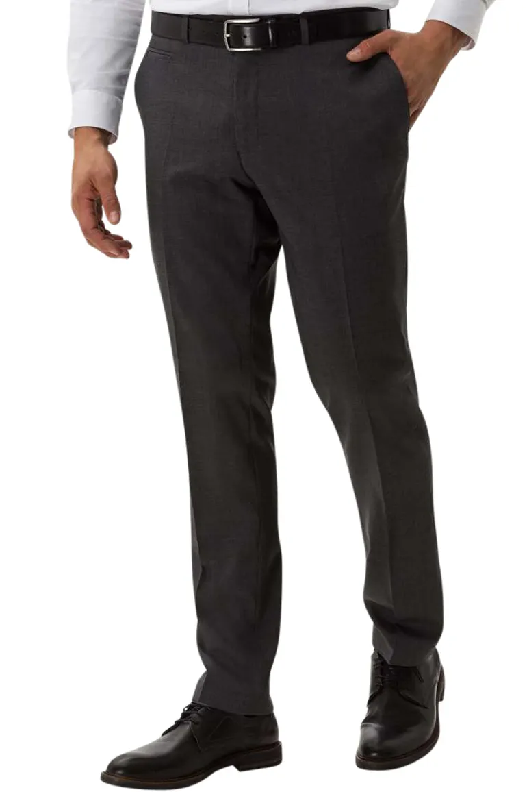 Brax pantalon Enrico antraciet wol