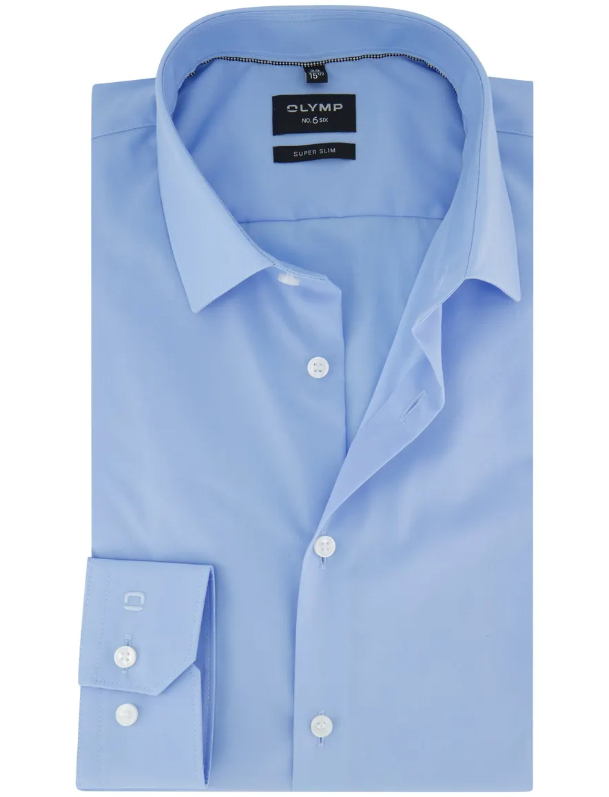 Overhemd Olymp lichtblauw super slim fit