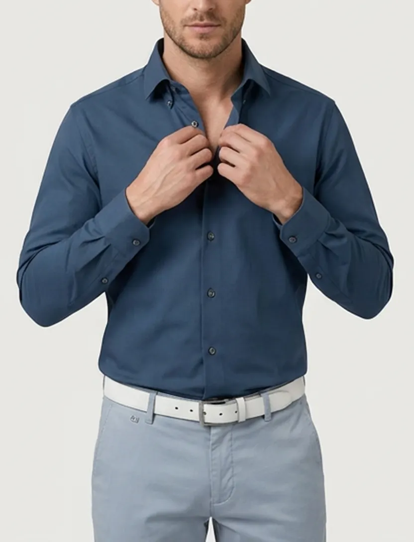 Olymp overhemd blauw Super Slim
