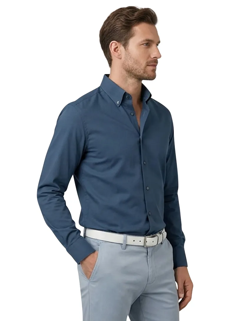 Olymp overhemd blauw Super Slim