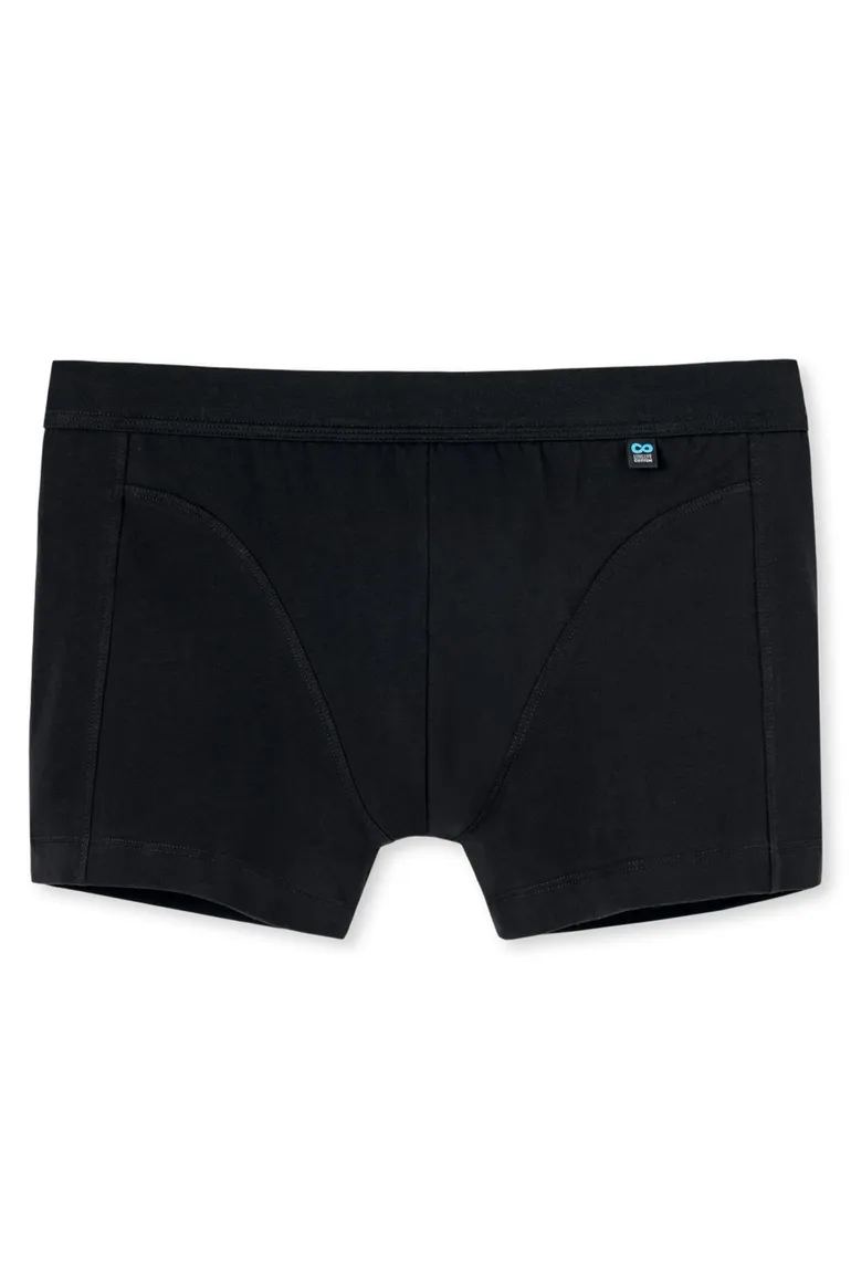 Schiesser boxershort Long Life Cotton zwart effen