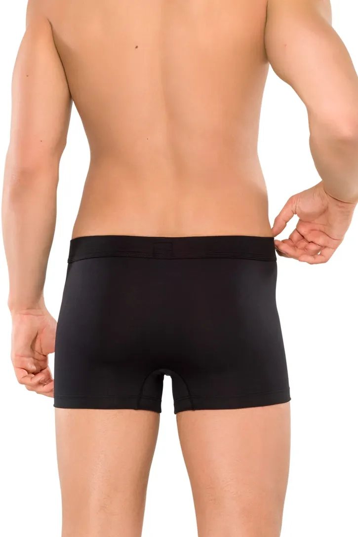 Schiesser boxershort Long Life Cotton effen zwart
