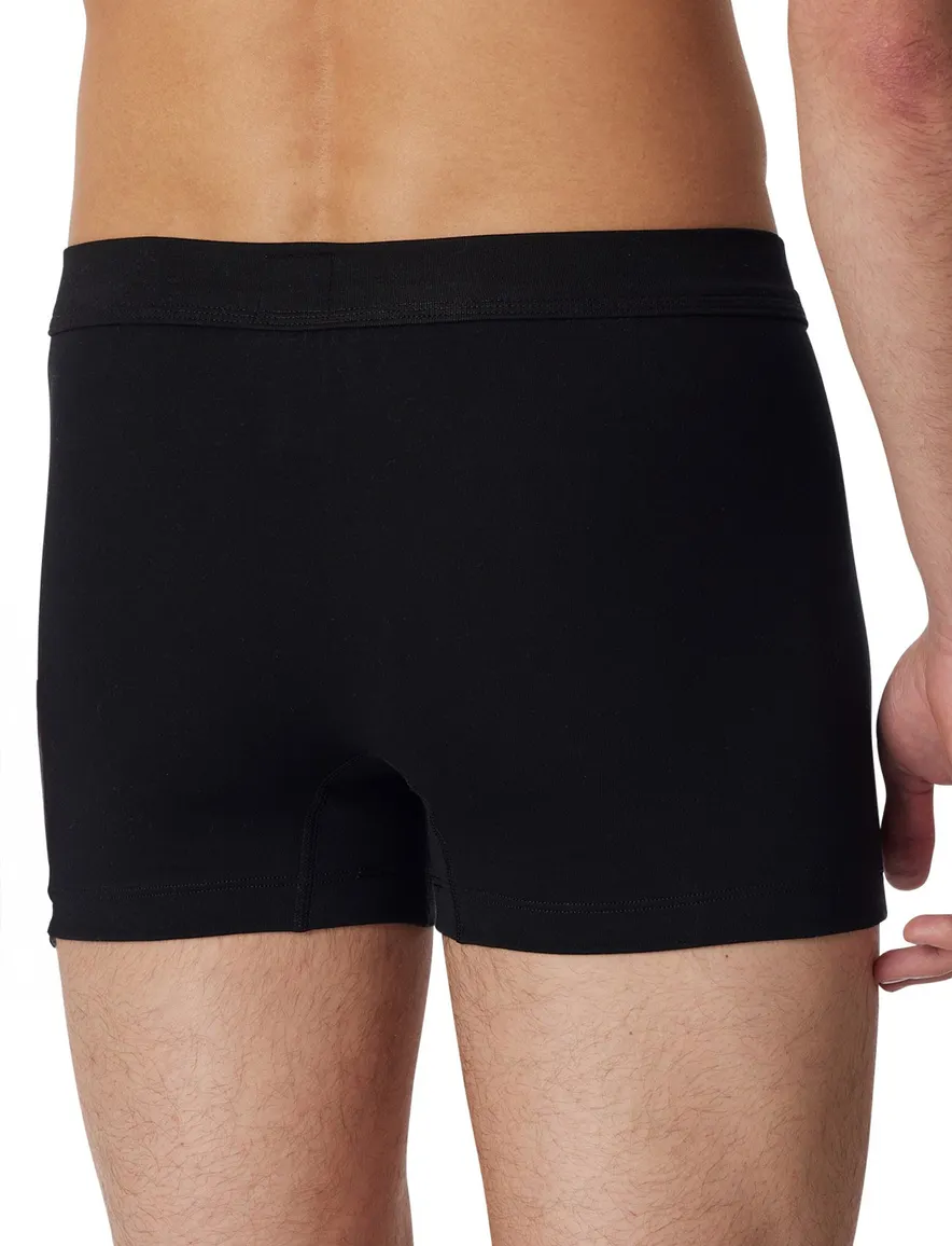 Schiesser boxershort Long Life Cotton zwart effen