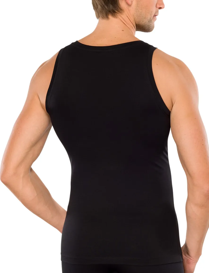 5=4 Schiesser long life cotton singlet zwart