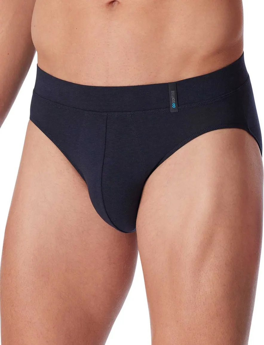 5=4 Schiesser slip Long Life Soft donkerblauw