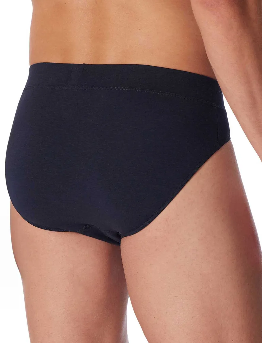 5=4 Schiesser slip Long Life Soft donkerblauw