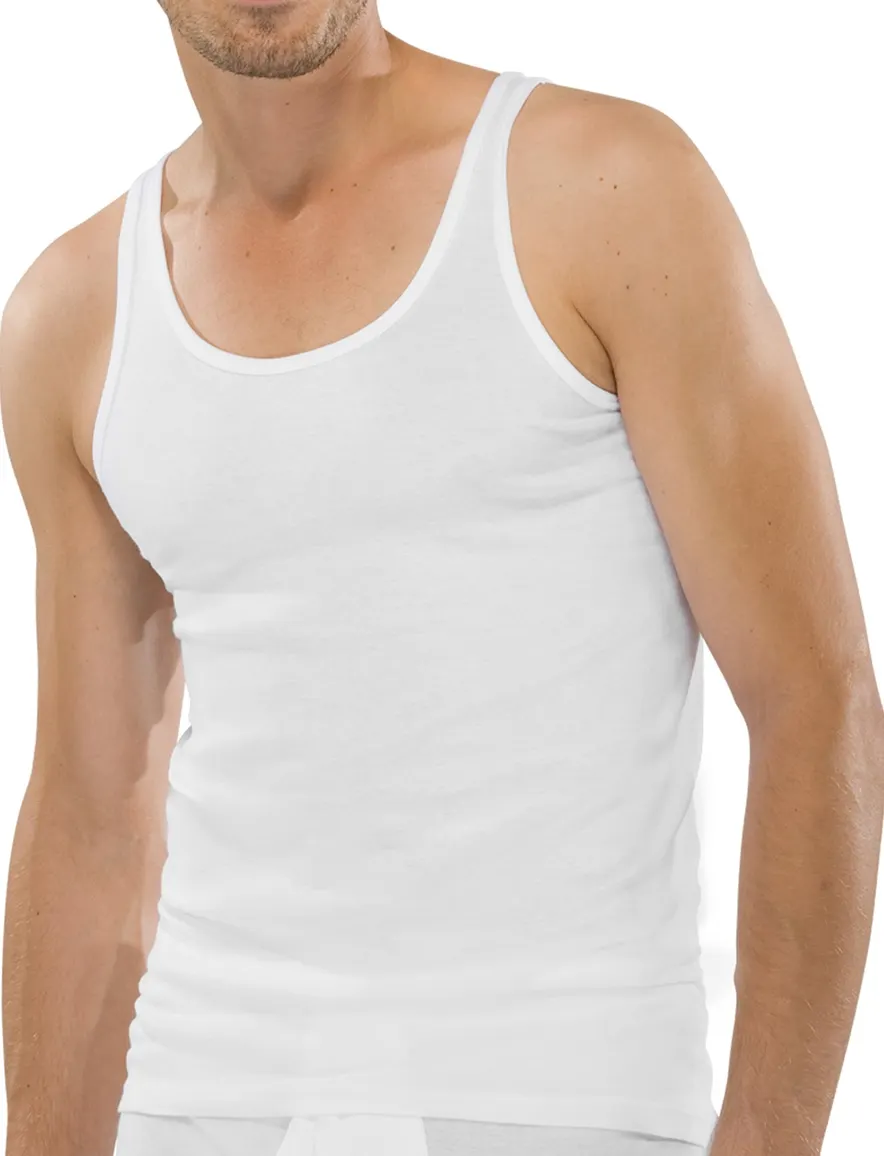 5=4 Schiesser Original classics singlet Feinripp wit 2-pack