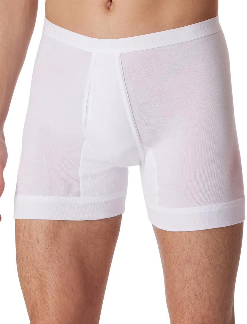 5=4 Schiesser boxershort Feinripp wit