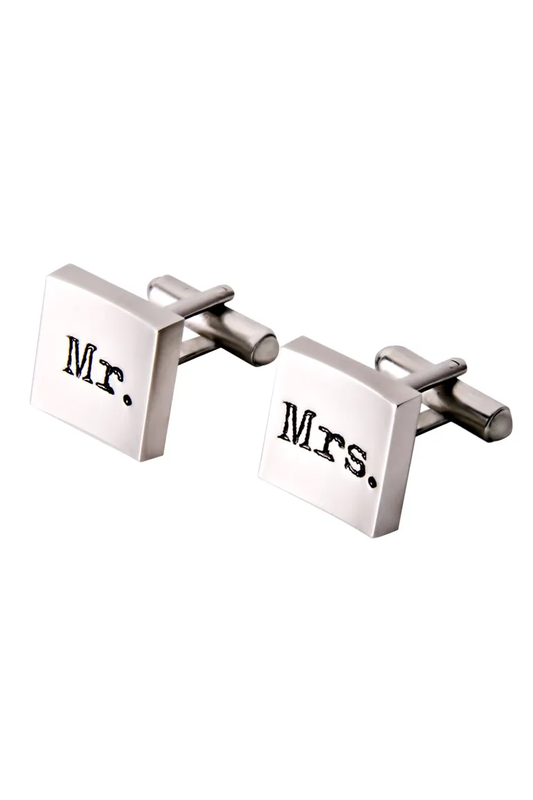 Profuomo trouwmanchetknopen Mr Mrs