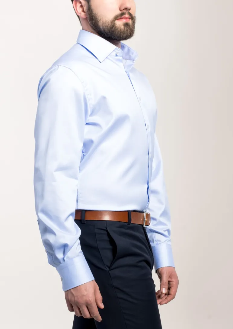 Lichtblauw shirt Eterna 1863 Modern Fit