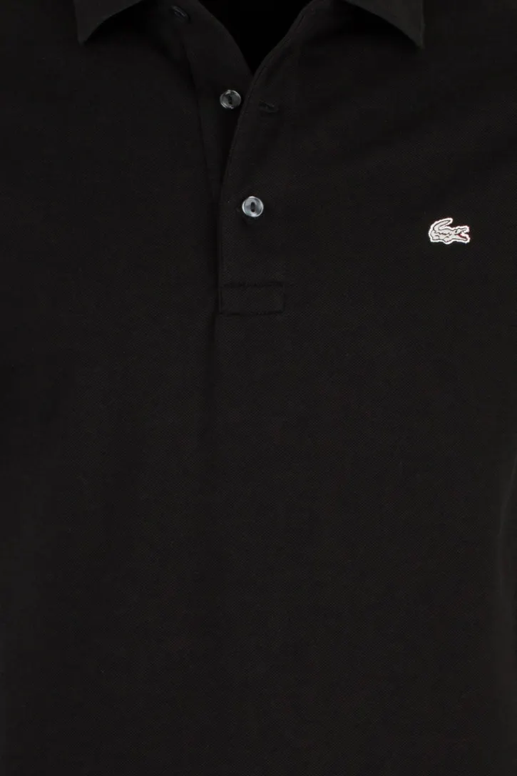 Lacoste polo Slim Fit stretch zwart