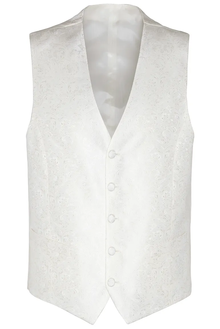 Digel gilet Lambert wit geprint