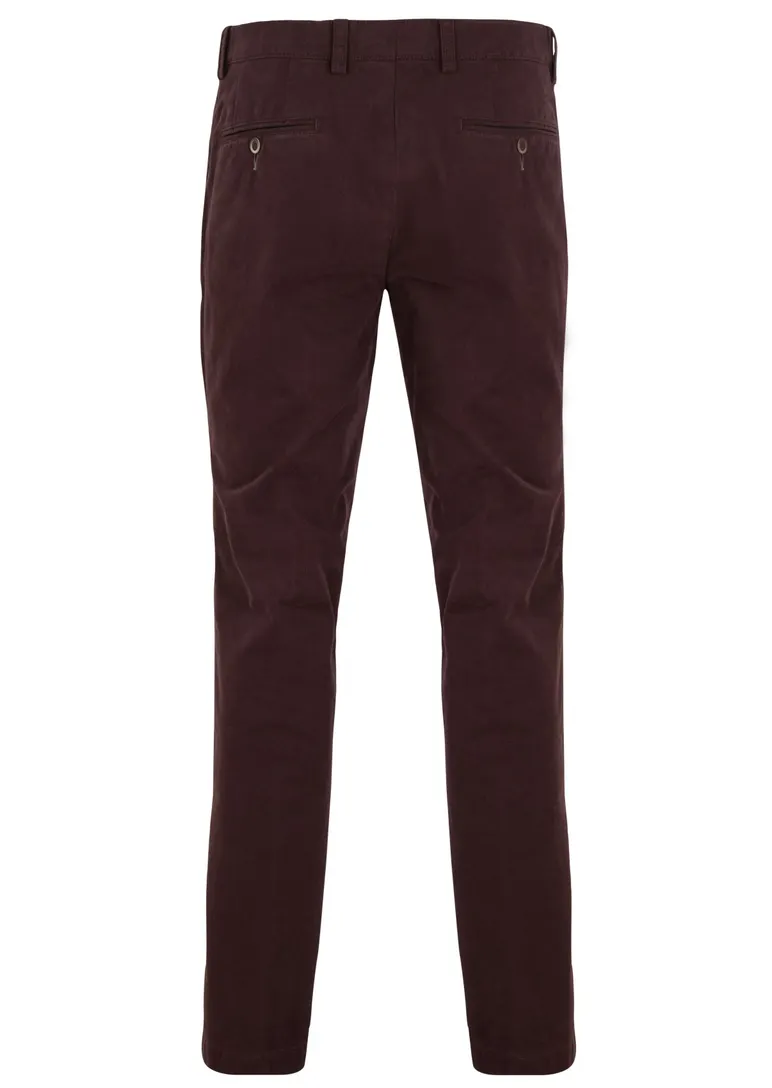 Portofino slim fit chino aubergine Ghibli