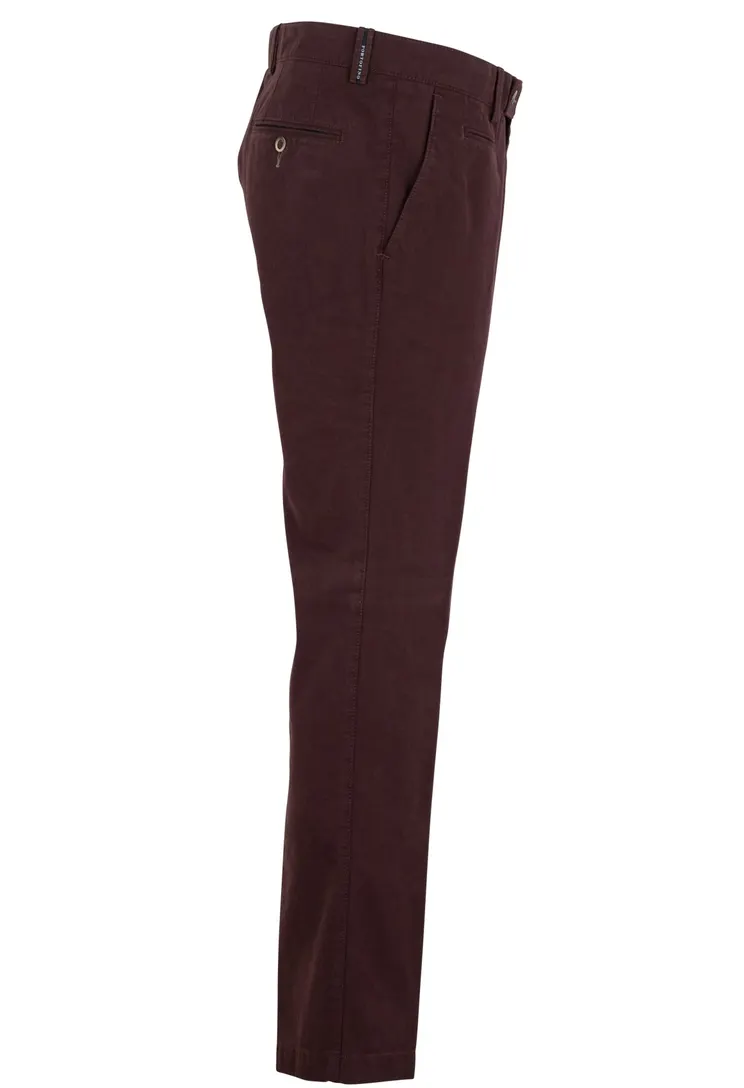 Portofino slim fit chino aubergine Ghibli