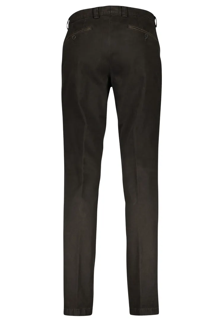 Portofino broek slim fit donkerbruin