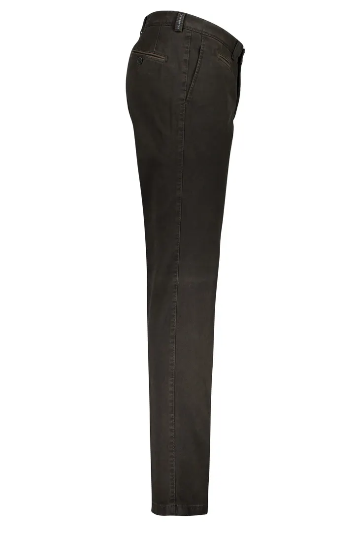 Portofino broek slim fit donkerbruin