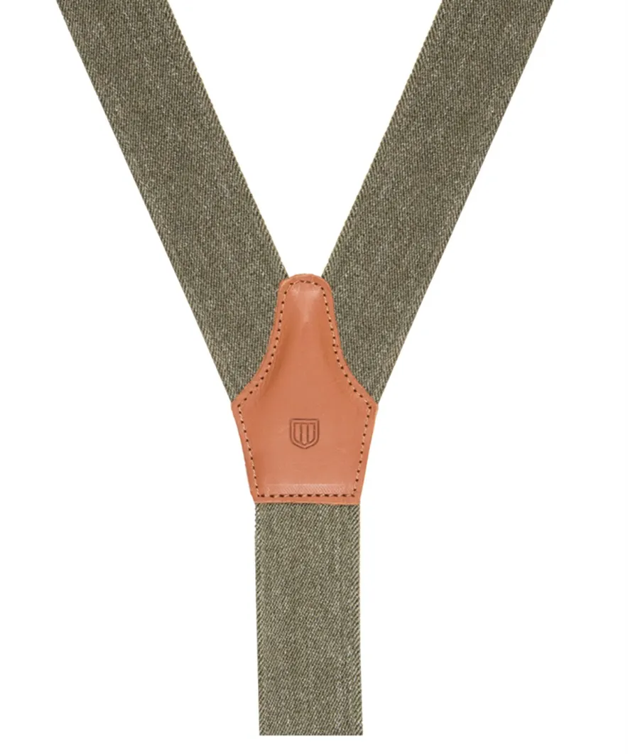 Bretels Profuomo groen melange