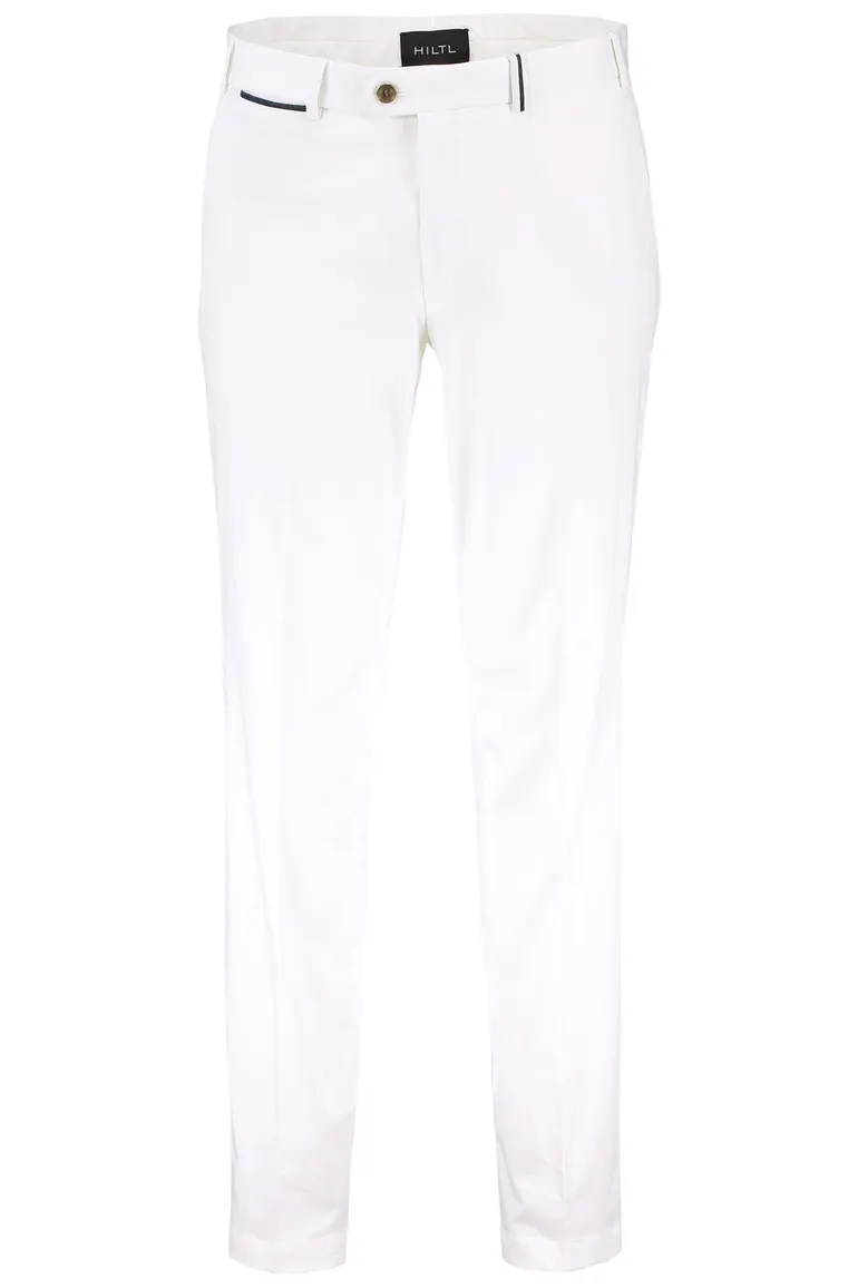 Hiltl pantalon wit katoen Peaker-S