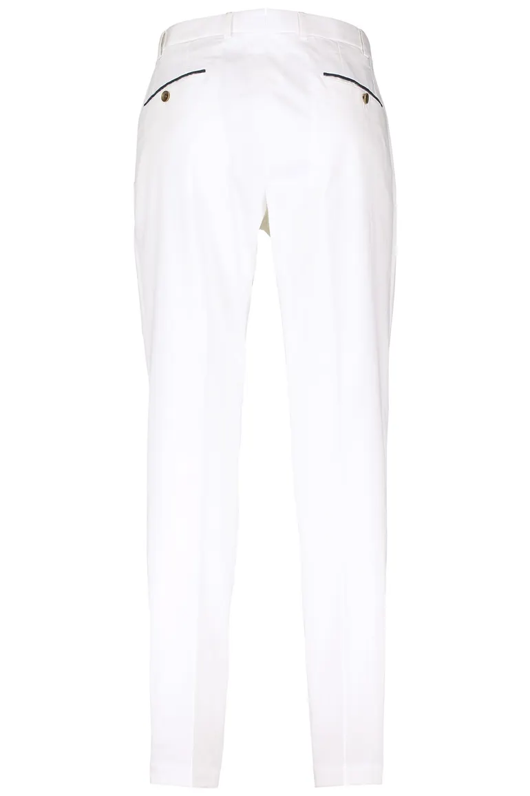 Hiltl pantalon wit katoen Peaker-S