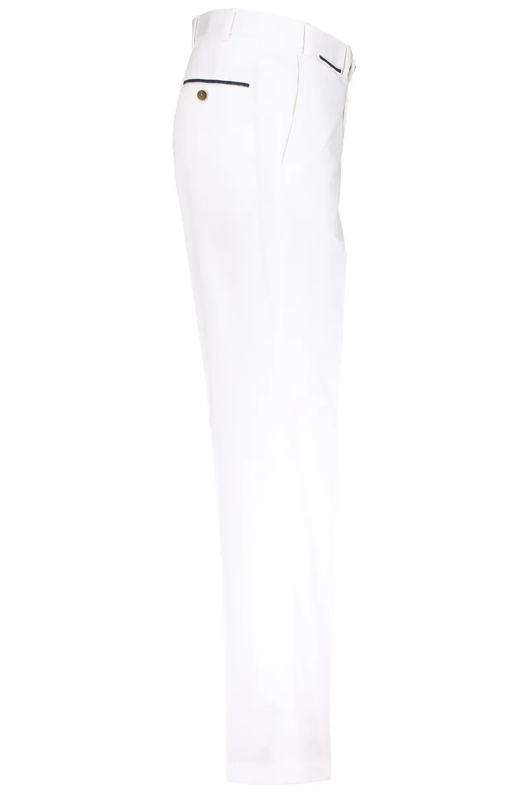 Hiltl pantalon wit katoen Peaker-S