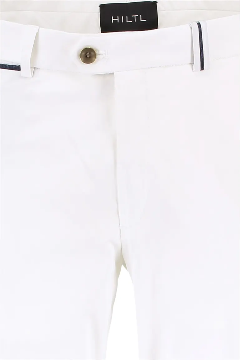 Hiltl pantalon wit katoen Peaker-S