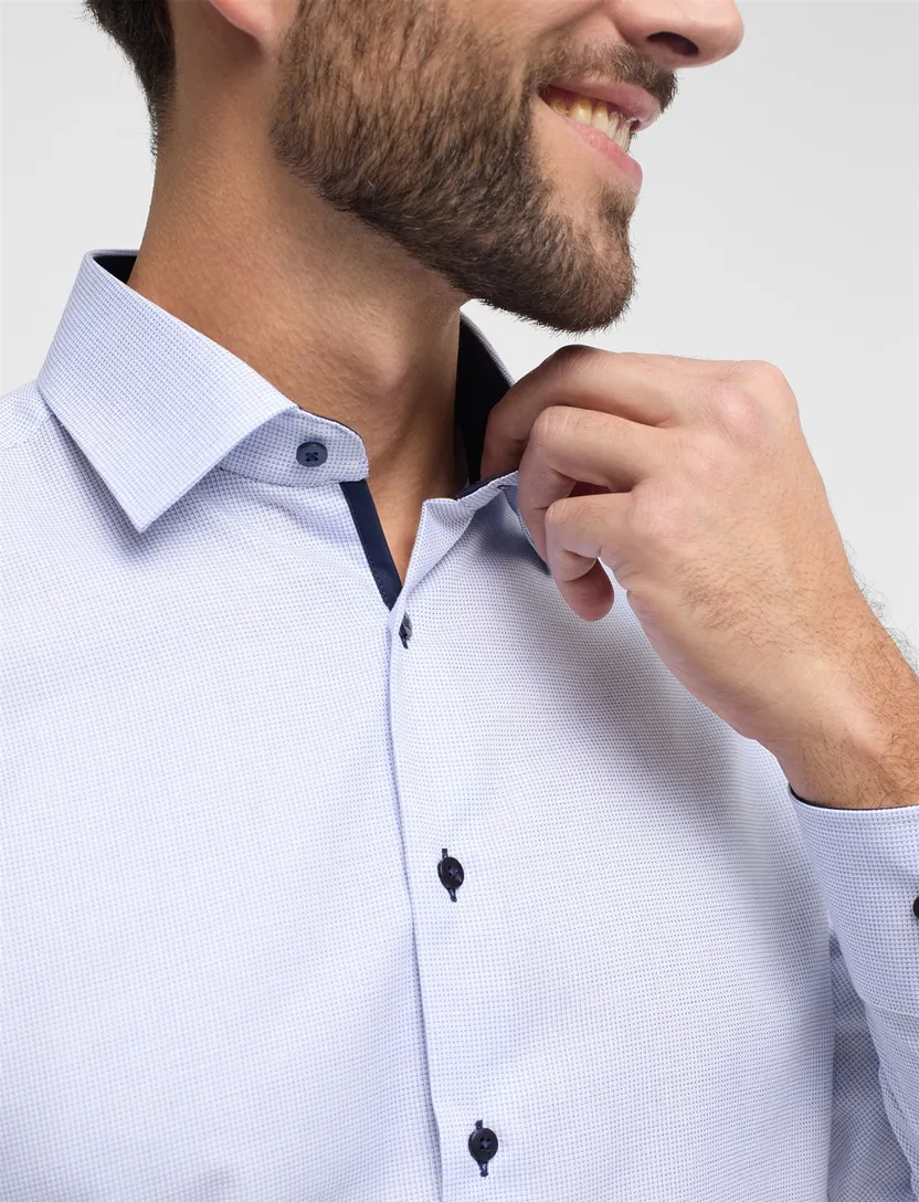 business overhemd Eterna Modern Fit lichtblauw