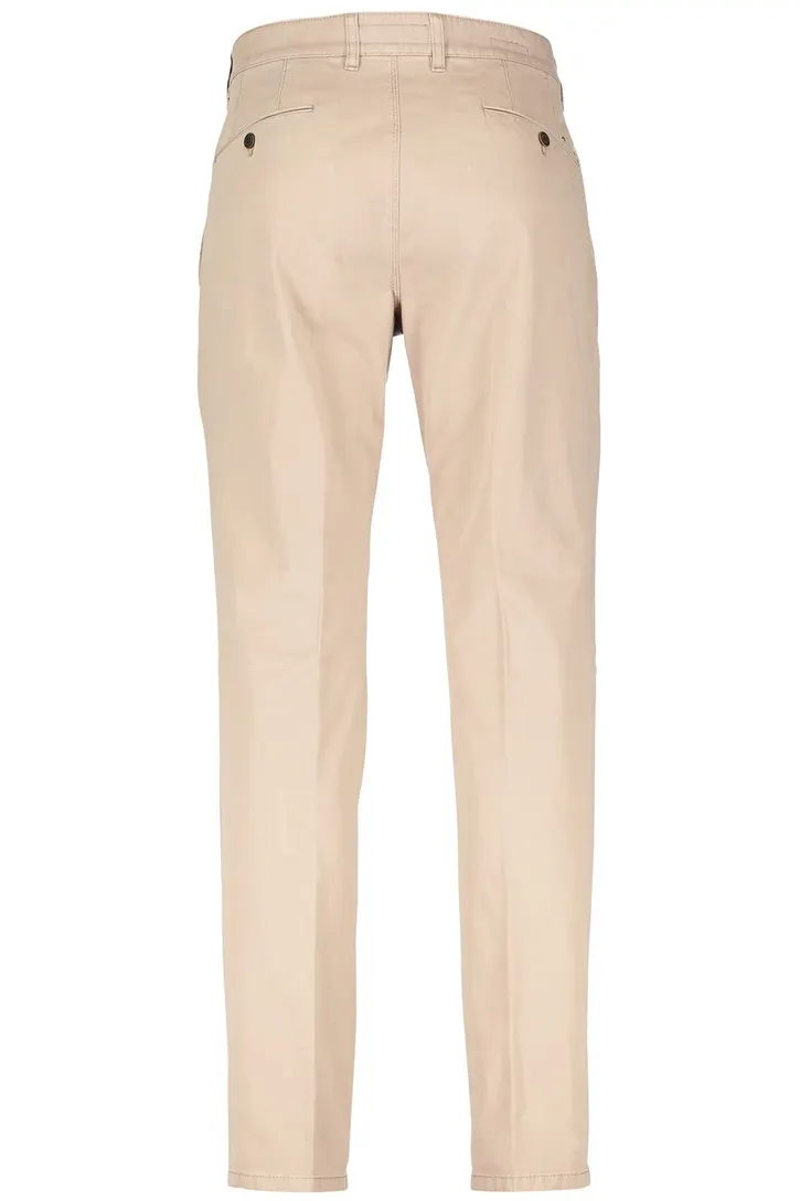 Gardeur broek Benny beige flatfront katoen