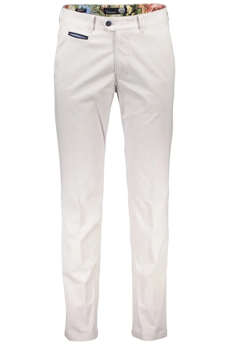 Gardeur benny 3 Pantalon katoen licht beige